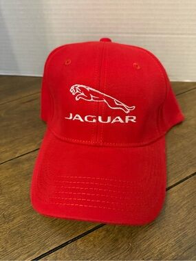 Red Jaguar Embroidered Cap